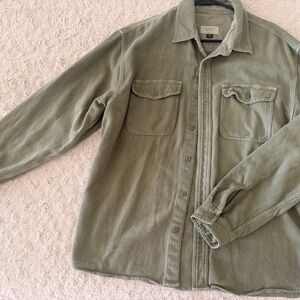 American Eagle Outfitters Sage Green Shirt Jacket